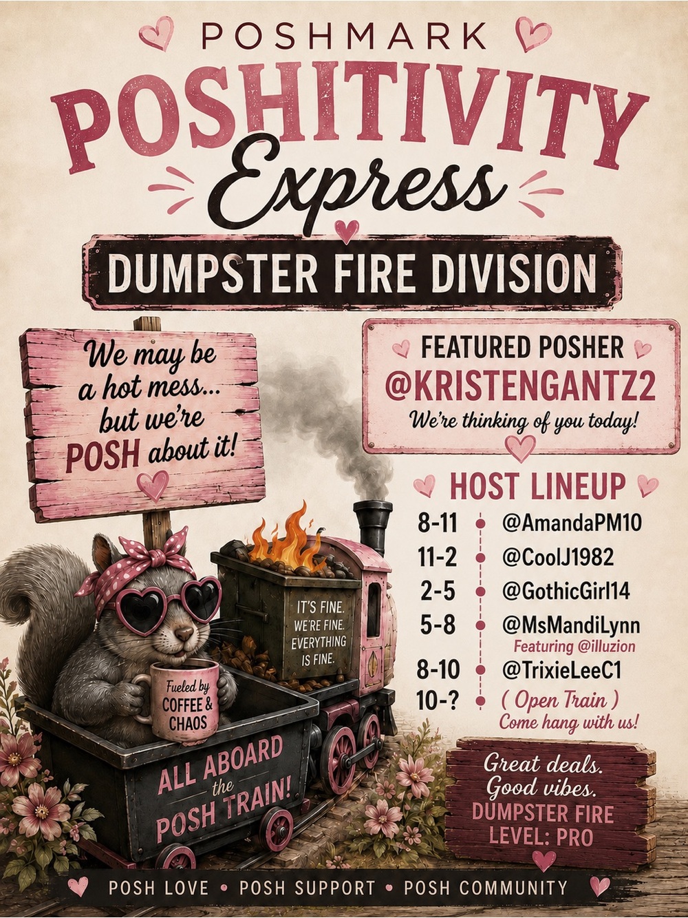 GOTHICGIRL14 is Live on The Poshativity Express 🚂 Everyone Is Welcome ☀️ - Picture 1 of 1